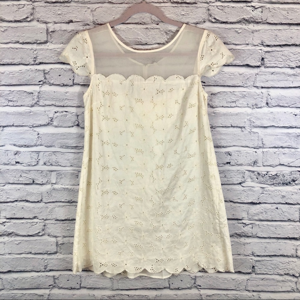Free People Floral Lace Babydoll Dress